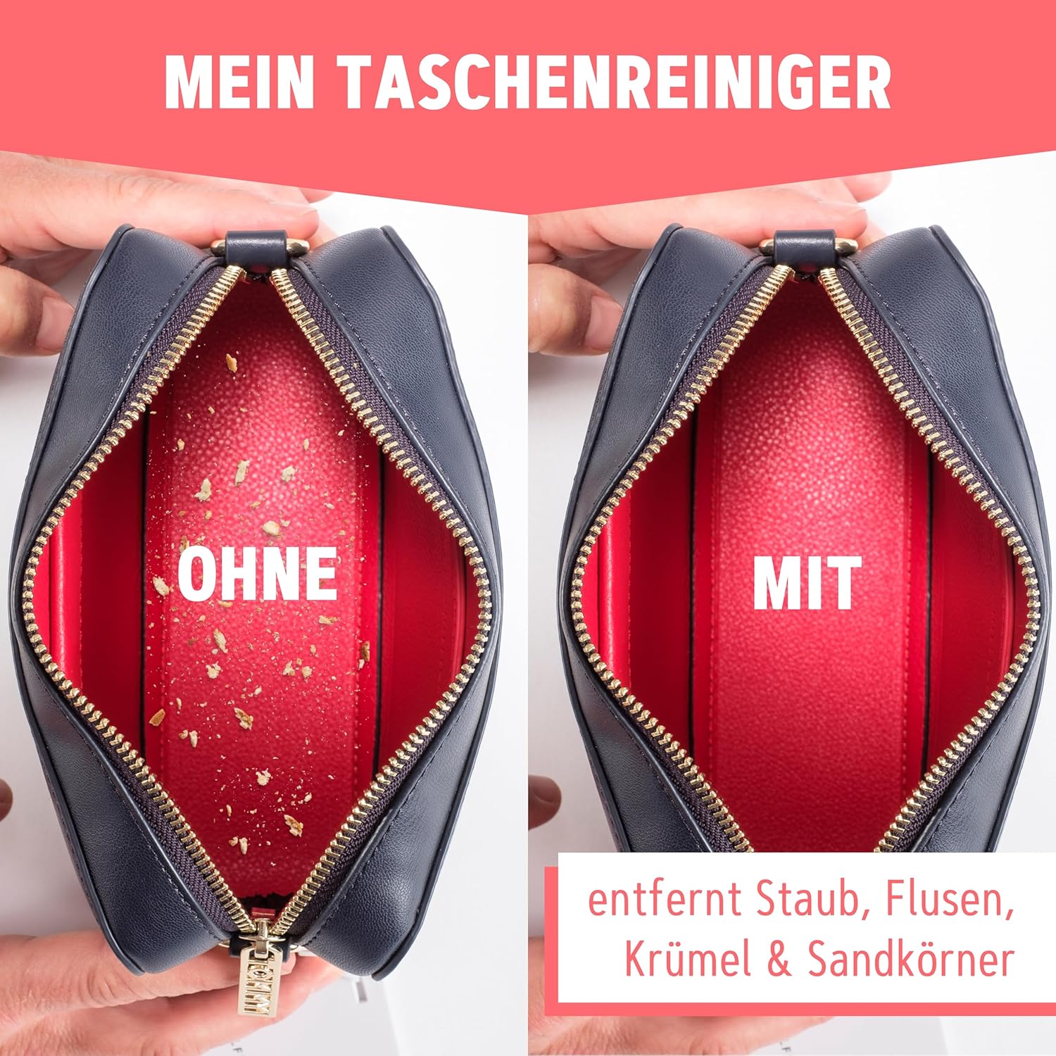 Sauberkugel - Die clevere Art, Taschen, Rucksäcke und Schultaschen zu reinigen - Lifestyle Innovation 2019, Schwarz – Bild 2