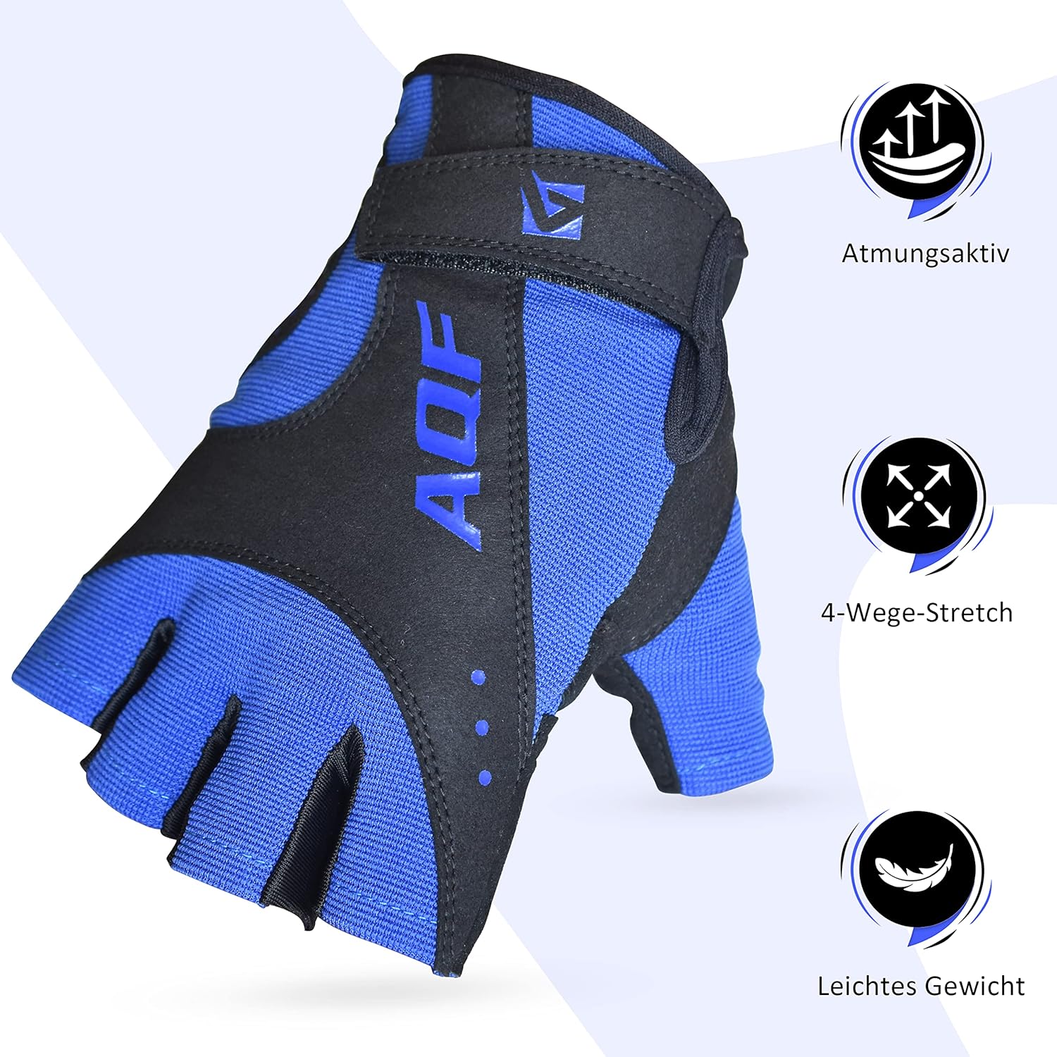 AQF -Trainingshandschuhe, Fitnesshandschuhe, ultraleichte Krafttraining, Bodybuilding, Sporthandschuhe für Gewichtheben, Training im Fitnessstudio, Kraftsport, Männer und Frauen – Bild 3