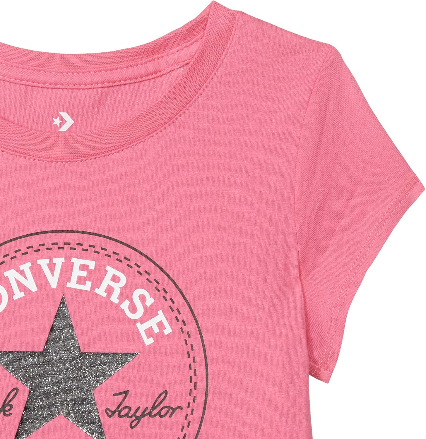 Converse S6446549 Kinder Erwachsener Unisex Kurzarm T-Shirt, mehrfarbig, Standard – Bild 3