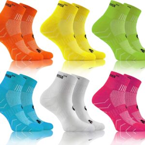 Sesto Senso Cotton Sports Socken Frauen Männer farbenfrohe Sportsocken 3-6 Paare