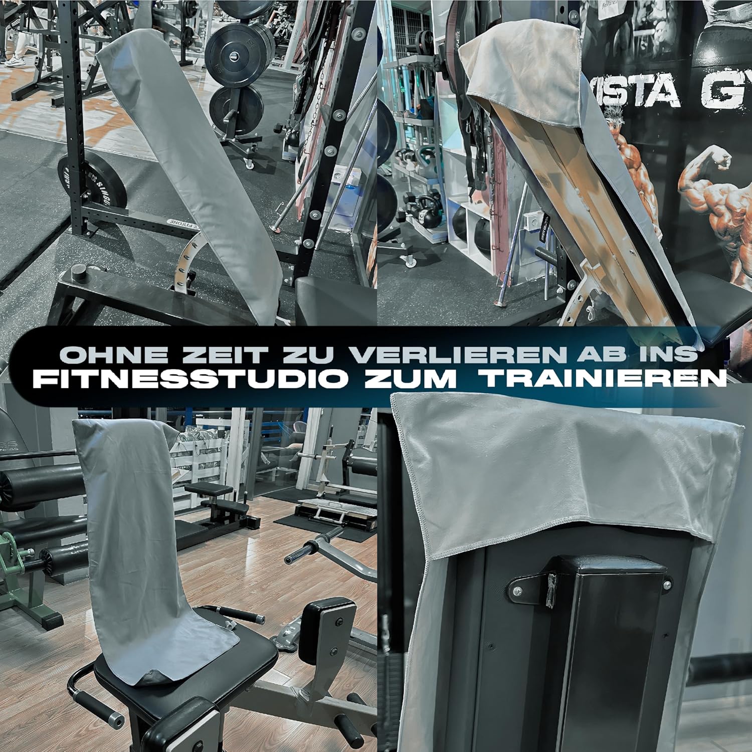 Uonel Industry Sporttuch Fitnessstudio 90 x 40 Fitnesshandtuch Set 3 Sporttücher Microfibre-Handtücher Sporttuch Sporttuch Fitnessstudio Microfibre Nicht-Schlupf-Maschine – Bild 6