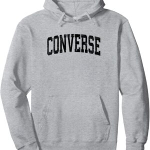 Converse Texas TX Sporty Vintage Sports Design Schwarzes Design Pullover Hoodie, Grau