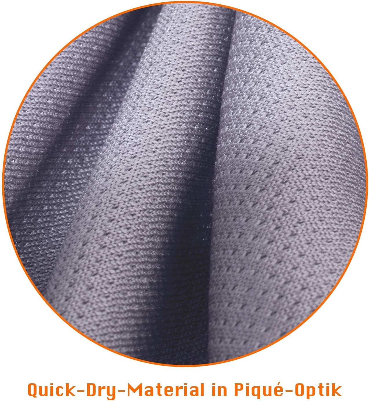 CFLEX Herren -Fitness -Shirt Langarm Sporthemd Langarm Quickdry Piqué – Bild 3