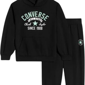 Converse unisex kids cnv_9ch011-023-e2_m T-Shirt, schwarz, m