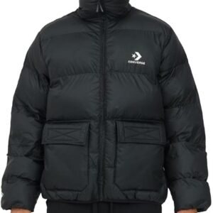 Converse Herren Down Jacke Black Patch Pocket schwarz l schwarz lll, schwarz, l