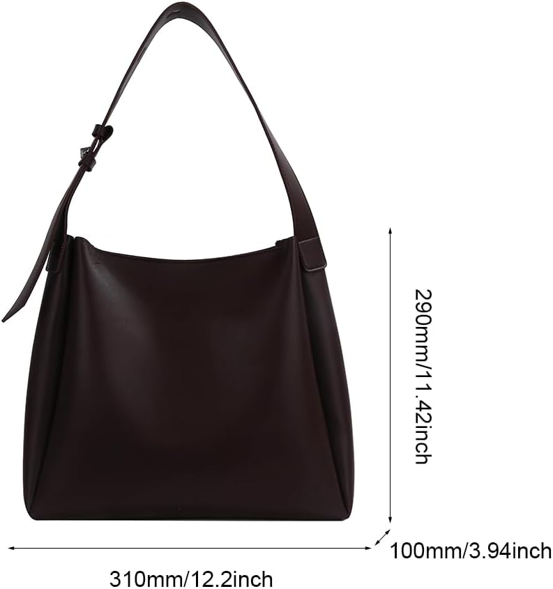 Frauen PU Handtasche Geldbörse großer Kapazität Retro Crossbody Tasche Vielseitige Crossbody -Tasche und Geldbörse Set -Einkaufstasche und Clutch Set Herbst Wintertasche, Kaffee – Bild 7