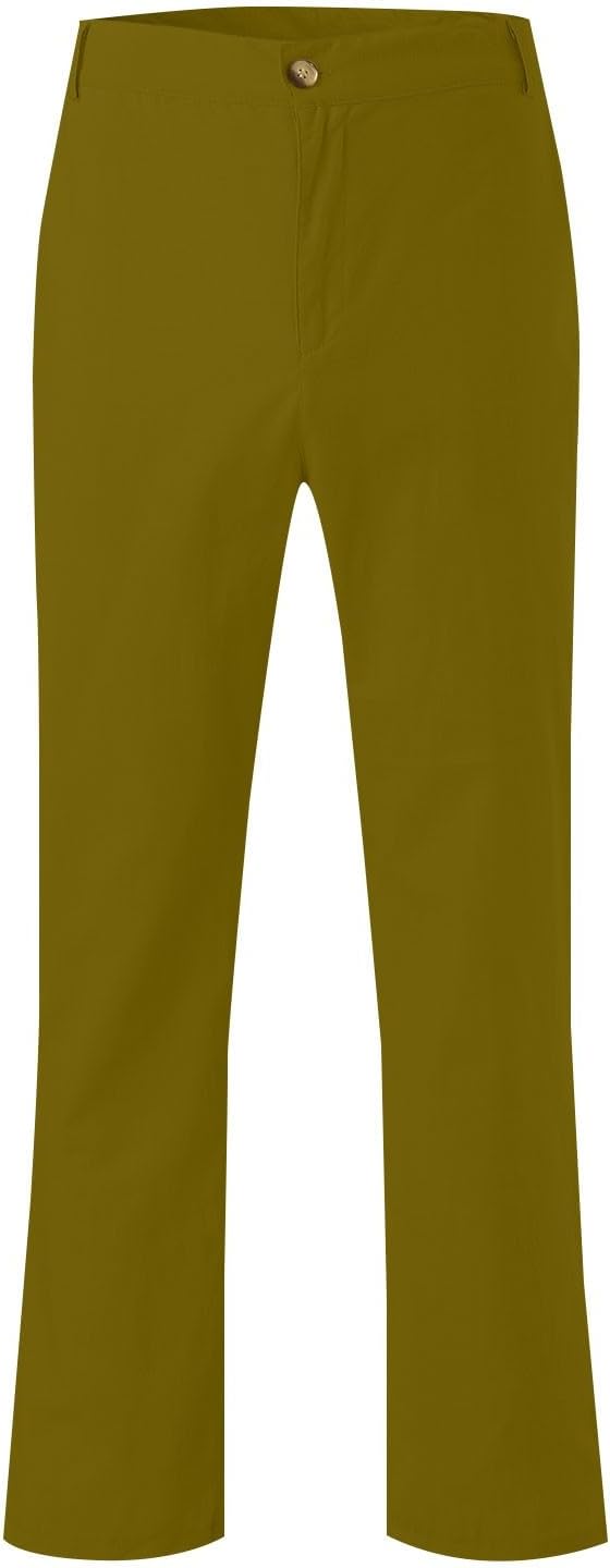 Herren Baumwollwäsche Hosen lässig Leichte leichte Schleiche Fit Elastic Taille Summer Beachhose mit Taschen Feste Farbe Lose Fit Yoga Sports Laufhose S-3xl – Bild 4