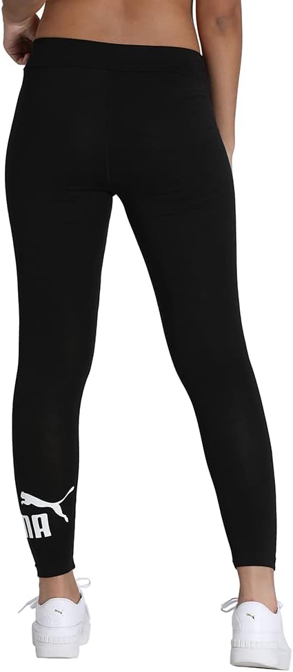 Puma Damens Ess Logo Leggings Hosen, Baumwollschwarz, 40 – Bild 4
