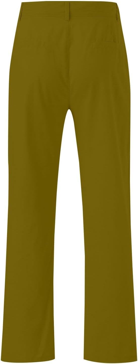 Herren Baumwollwäsche Hosen lässig Leichte leichte Schleiche Fit Elastic Taille Summer Beachhose mit Taschen Feste Farbe Lose Fit Yoga Sports Laufhose S-3xl – Bild 6