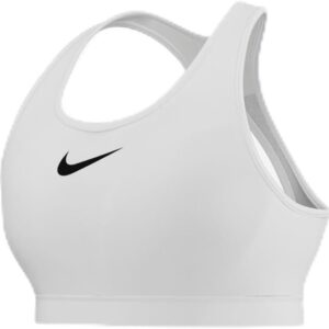 Nike Women’s Sports Bra W NK DF SWSH HGH SPT BRA, Weiß/Weiß/Schwarz, DX6815-100, LC-E