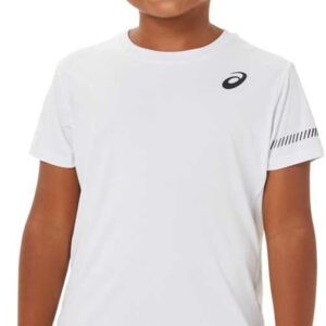 ASICS Tennis Kurzarm T-Shirt Kinder 11-12 Jahre, weiß