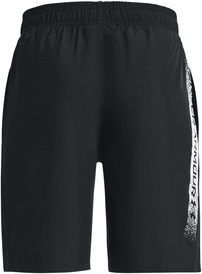 Under Armor Boys leichte, komfortable und lose Shorts für Teenager, packbare Sporthosen für Aufwärm-Ups gewebte Grafikshorts – Bild 2