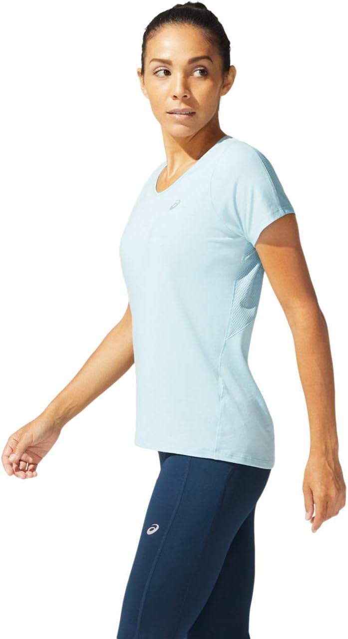 ASICS 2012a981 V-Ausschnitt SS Top French Blue/White Size S, Smoke Blue, s – Bild 3