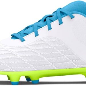 Under Armour UA Magnetico Select 3.0 FG Frauenfußballstiefel, schwarzes Metallic Silber