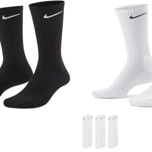 Nike Socks 5 Paare Männer-Frauenwirtschaft Set Tennis Socken Sportsocken Running Socken Paketpaket, Farbe: Schwarz, Größe: 38-42, Schwarz
