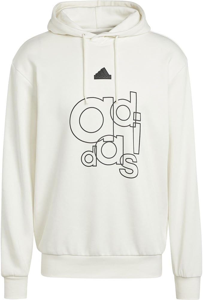 adidas Männer grafischer Print Fleece Hoodie Sweatshirt – Bild 3