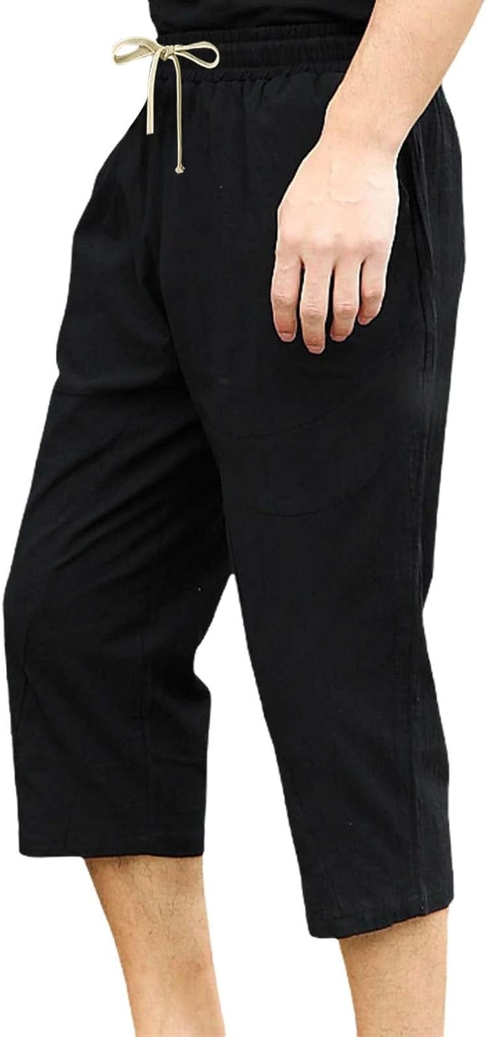 Freizeithose Herren Lang Mit Taschen Arbeitshosen Männer Stretch Jogginghose Atmungsaktiv Freizeithose Elastischer Bund Sommerhose Straight Cargohose Bequem Stoffhose Schnelltrocknend Sweathose – Bild 7