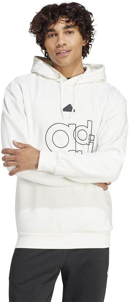 adidas Männer grafischer Print Fleece Hoodie Sweatshirt