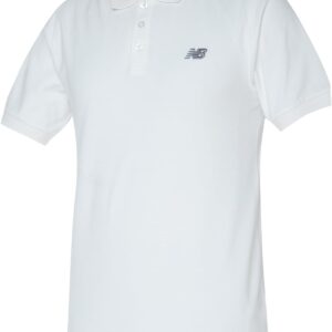 Neues Gleichgewicht Baumwollpolo -Hemd, weiß
