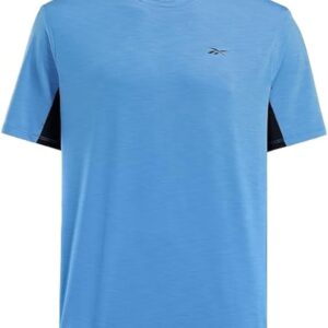 Reebok Kinblu Herren-Athlet-T-Shirt, Kinblu