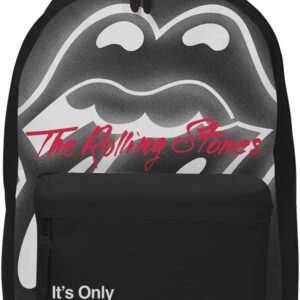 Rocksax The Rolling Stones Classic Es ist nur Rock ’n Roll -Rucksack 43 cm x 30 cm x 15 cm offizielle lizenzierte schwarze Eingröße lässig, schwarz, lässig
