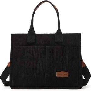 Lipski Cord -Einkaufstasche mit Multi -Taschen Frauen große Kapazität Schulter -Crossbody -Tasche