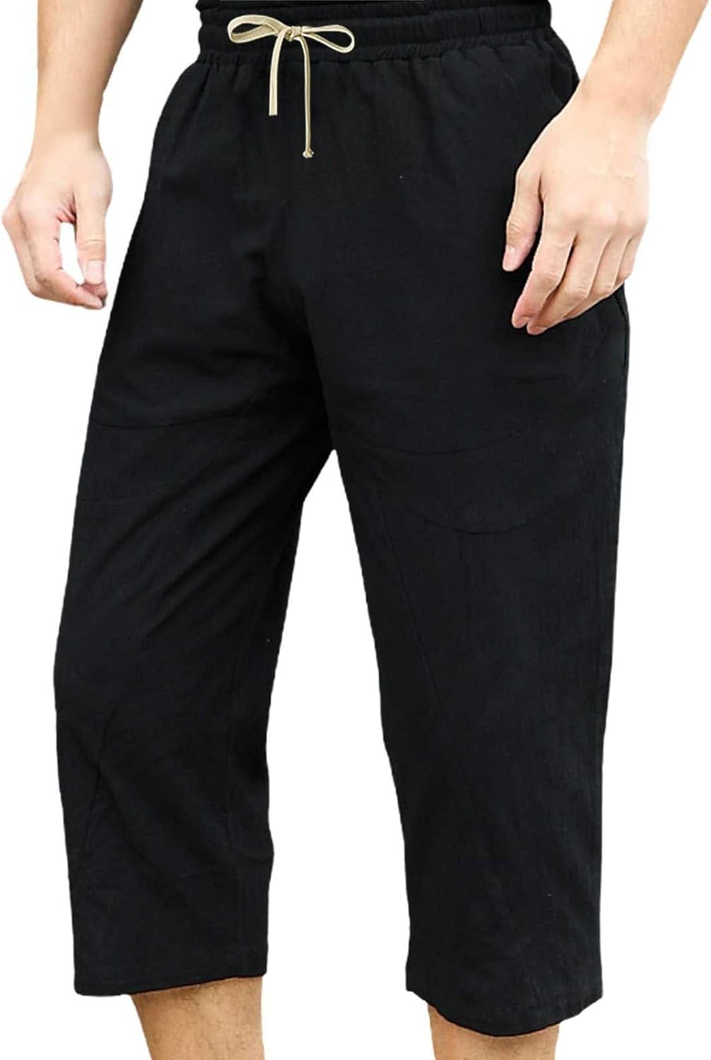 Freizeithose Herren Lang Mit Taschen Arbeitshosen Männer Stretch Jogginghose Atmungsaktiv Freizeithose Elastischer Bund Sommerhose Straight Cargohose Bequem Stoffhose Schnelltrocknend Sweathose – Bild 6
