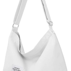 Zhengyue Frauen Umhängetasche, Leinwand -Hobo -Tasche, große Kapazitäts -Umhängetasche.