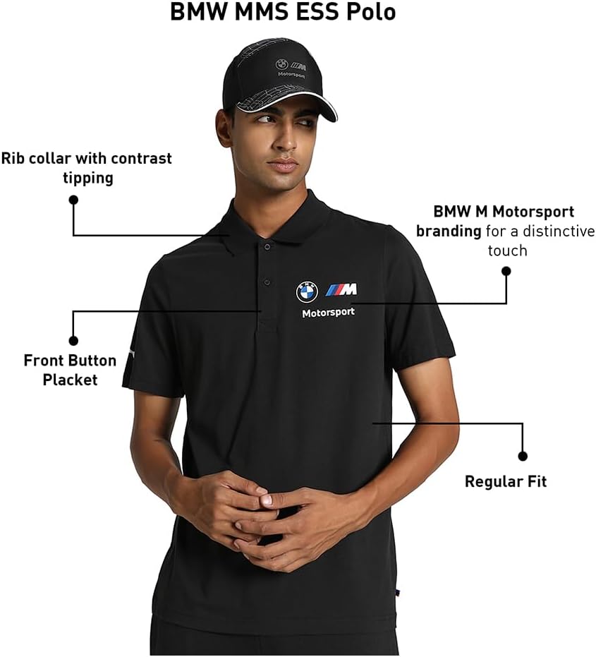 Puma Herren BMW MMS Ess Polo Motorsport Kurzarm Polo -Hemd Männer – Bild 6