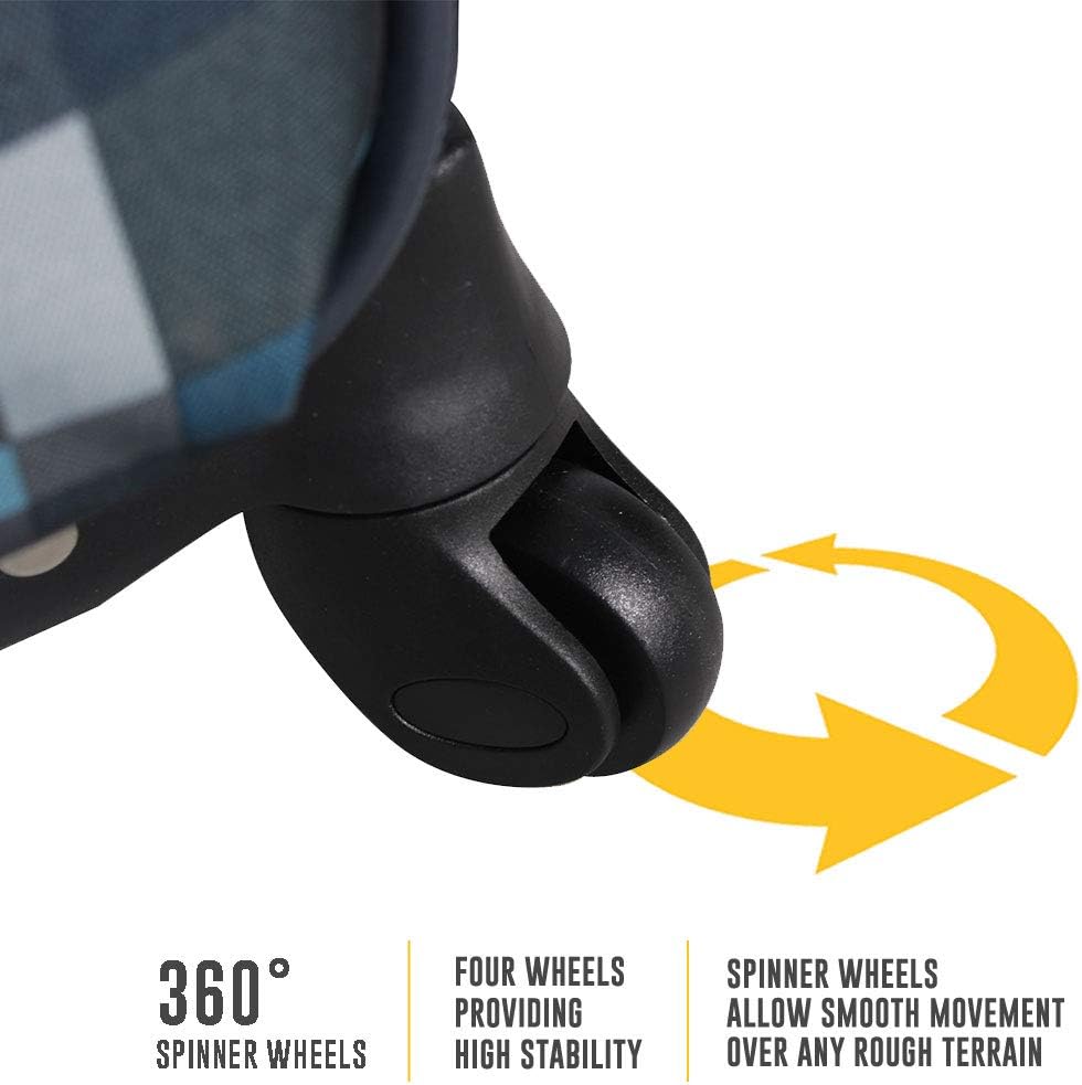 Lucas Designer -Gepäckkollektion - Erweiterbarer 28 -Zoll -Weichbeutel - Hochleistungsgrarer, ultraleichter Koffer mit 8 Rädern Drehrädern – Bild 6