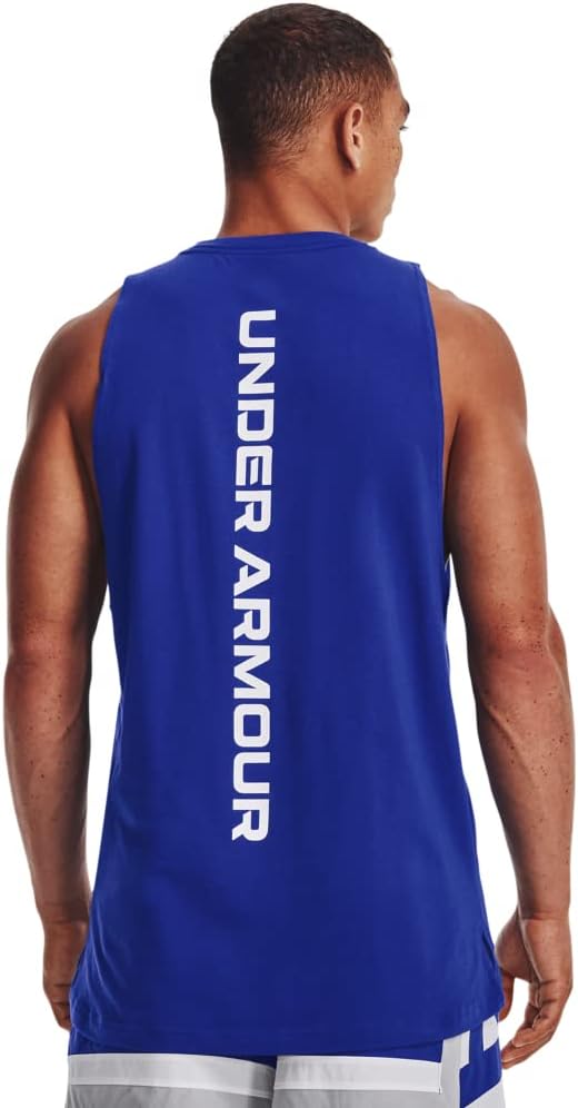 Under Armour Herren UA-Grundlinien-Baumwolltank-T-Shirt – Bild 2