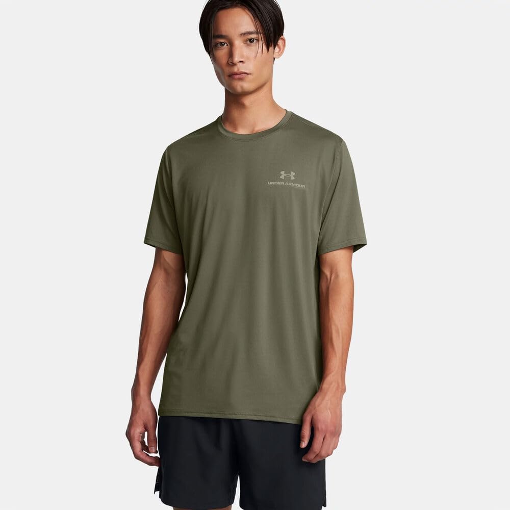 Under Armour Vanish Energy Herren -Trainingshemd Kurzarm Olive (403), s – Bild 3