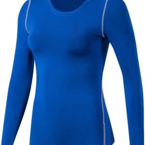 Daobawomen Training Top Damen Yoga Fitness Langarm T-Shirt Schnelle Trockenkompression Sport Shirt Training Shirt T-Shirt Laufen