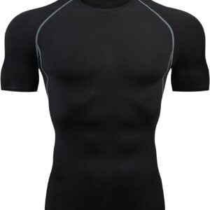 Sport T-Shirt Herren Fitness Shirt Trainer lauft Sportswear Casual Short Sleeve Shirt Kurzarm Kurzarm schnell trocken Top Fitness Kleidung gemütliche Tops Leichtes Bluse Sommer Mode Tee