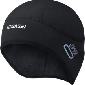 Hasagei -Radsporthut, winddicht warmer Fahrradhut, Helmbasihut für Männer, Frauen, thermisches, atmungsaktives Motorrad, Radfahren, Klettern Helmschädelhut –