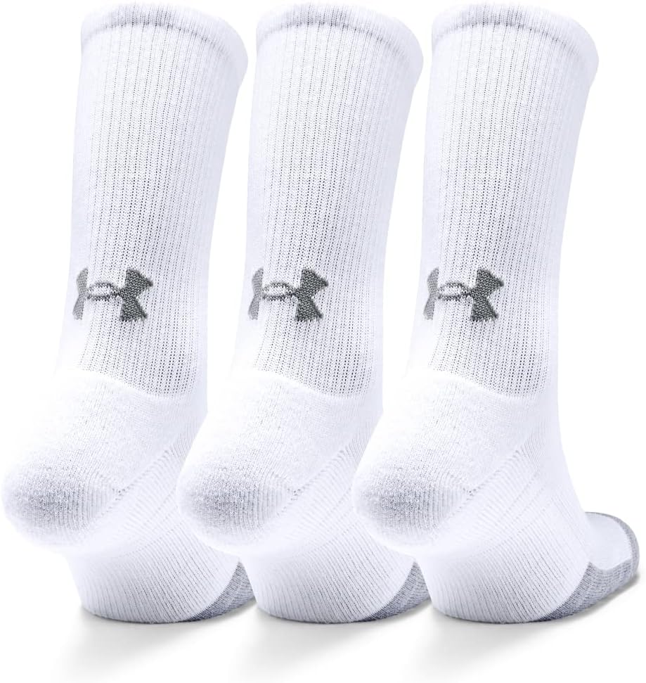 Under Armour Unisex UA Heatgear Crew atmungsaktive Sportsocken, 3 -Jährige, laufende Socken mit dynamischer Unterstützung und Flexibilität – Bild 2