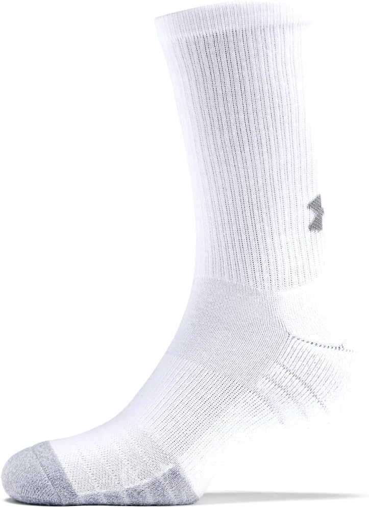 Under Armour Unisex UA Heatgear Crew atmungsaktive Sportsocken, 3 -Jährige, laufende Socken mit dynamischer Unterstützung und Flexibilität – Bild 4