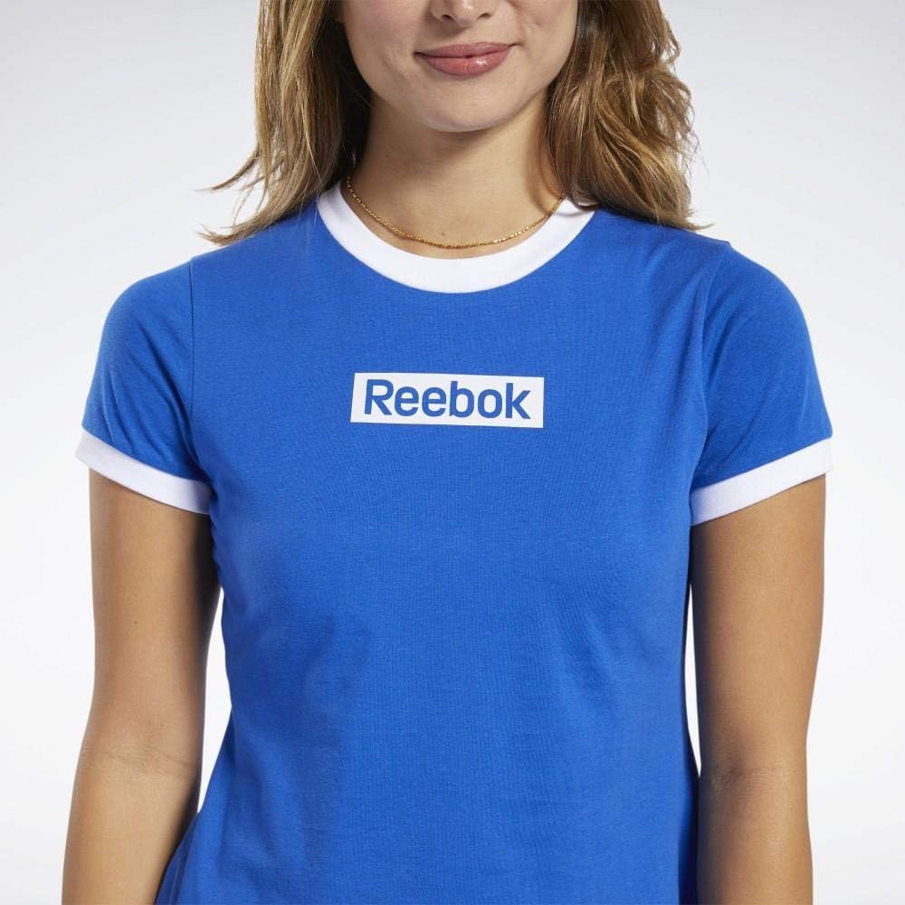 Reebok Damen-TE Linear Logo Slim Tee T-Shirt – Bild 3