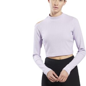 Reebok Frauen Yoga Rib Langarm T-Shirt