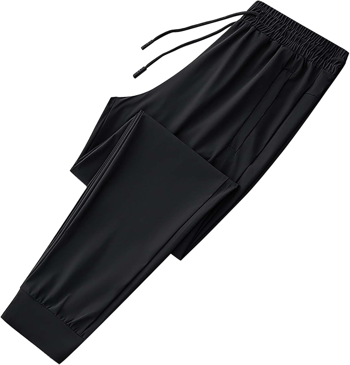 Chinohose Männer schlanker fit lässtloser Hosen Herren Stretch Sommerhose mit mehreren Taschen joggen Böden elastische Bundsbundarbeit Hose Schnellrocknen staighthose mit Kordelschweiß – Bild 4