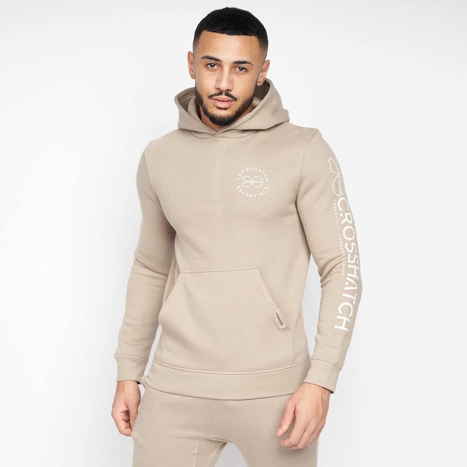 Crosshatch Clothing247 Herren -Tracksuit -Set mit Kapuzenjacke Jogging Top Hosen Tracksuit Set mit Taschengrößen SML XL XXL – Bild 2