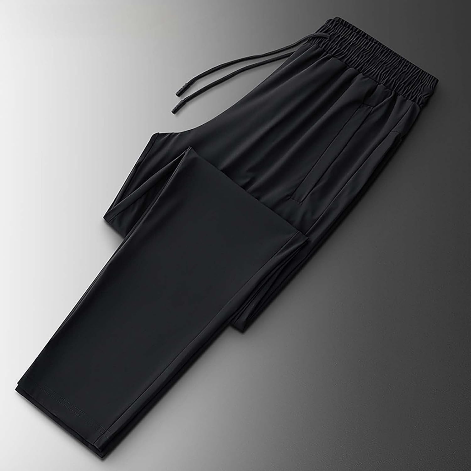 Chinohose Männer schlanker fit lässtloser Hosen Herren Stretch Sommerhose mit mehreren Taschen joggen Böden elastische Bundsbundarbeit Hose Schnellrocknen staighthose mit Kordelschweiß – Bild 5