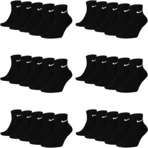 Nike Unisex Training Socken Viertel Alltag Leichte Knöchelsocken SX7677 12 Paare