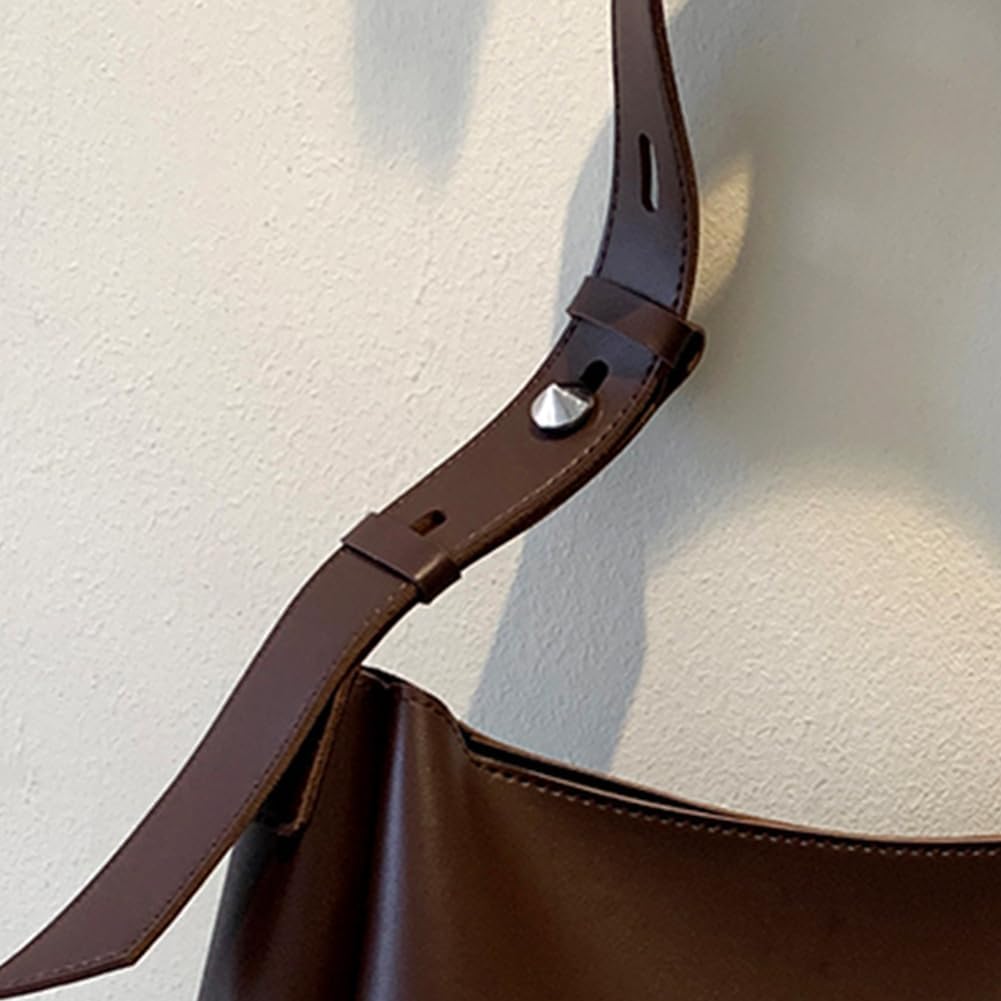 Frauen PU Handtasche Geldbörse großer Kapazität Retro Crossbody Tasche Vielseitige Crossbody -Tasche und Geldbörse Set -Einkaufstasche und Clutch Set Herbst Wintertasche, Kaffee – Bild 6