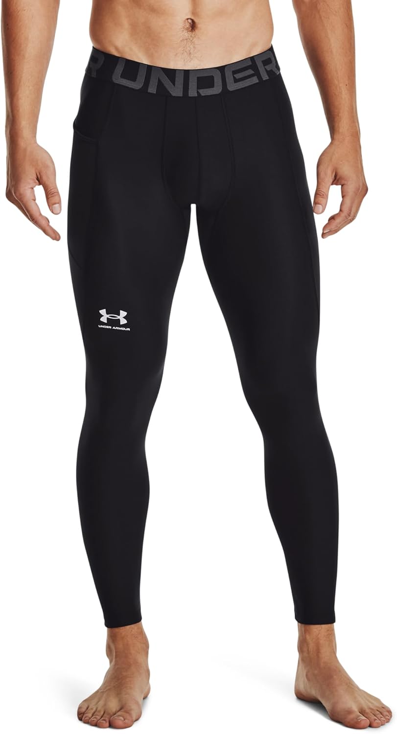 Männer ua Hg -Rüstungen Leggings, lange Sport -Leggings, atmungsaktive, enge Laufhose – Bild 2