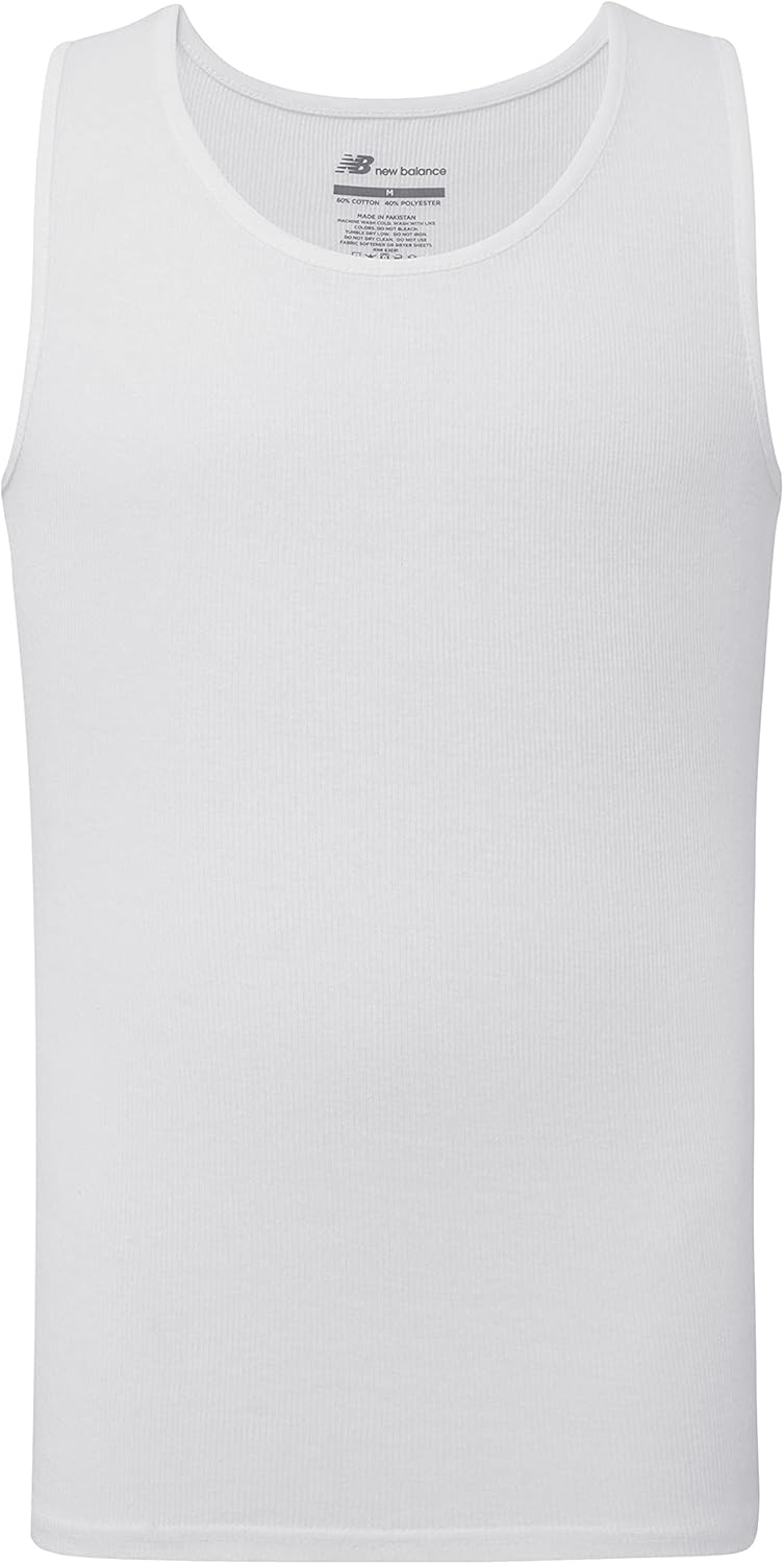 New Balance Herren -Baumwoll -Performance Rib Tank Top Weste – Bild 3