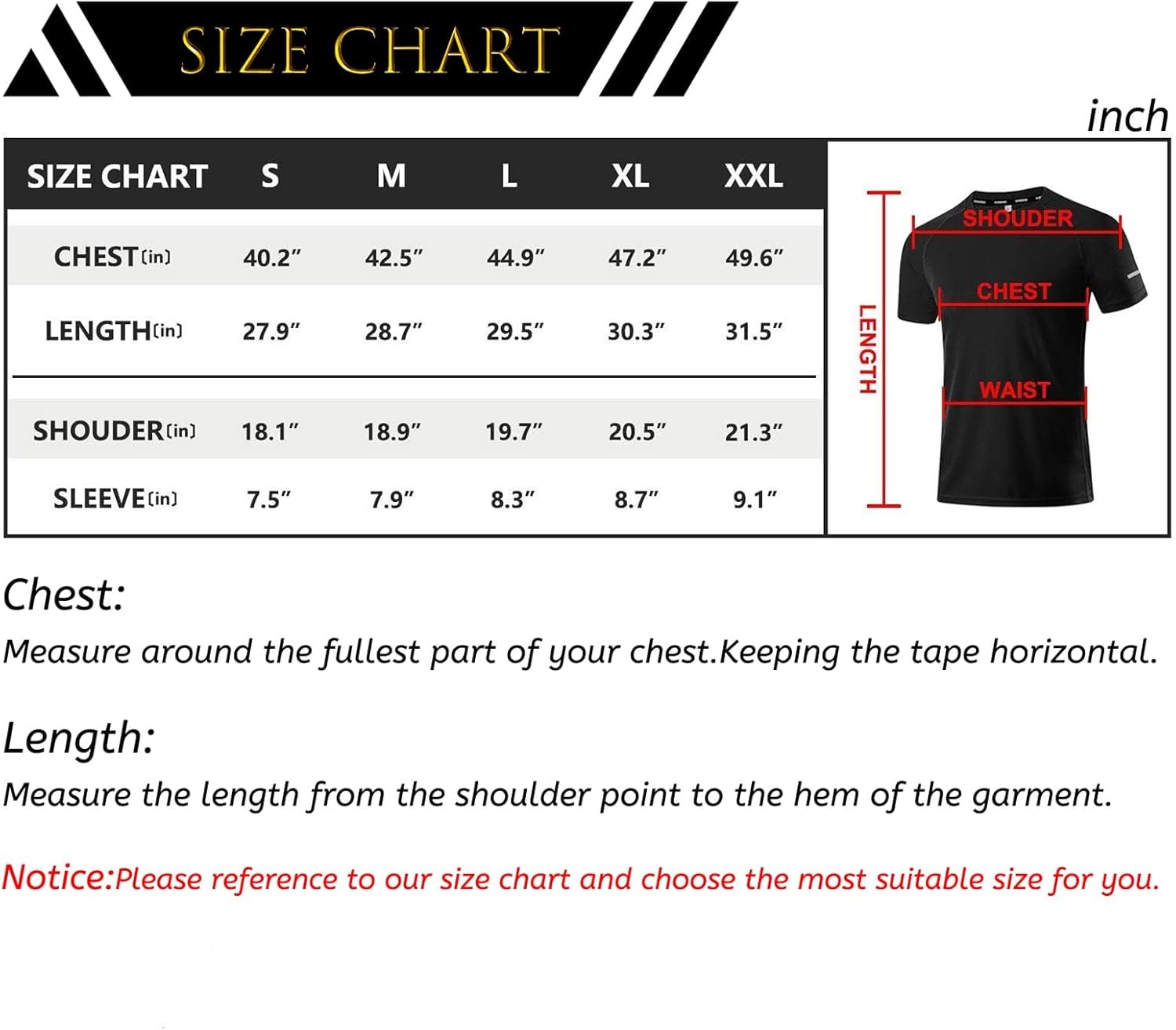 Holure Herren Sports T-Shirts, atmungsaktiv, schnell trocknend, kurzärmelig, funktional, für Laufen, Sommerfitness, Training, Wandern, Training, Bodybuilding, Packung von 3 oder 5 – Bild 7