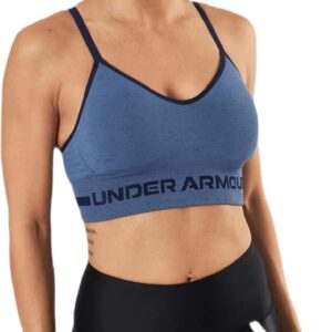 Under Armour Damen nahtloser geringem Aufprall Langer Heather BH undurchsichtig