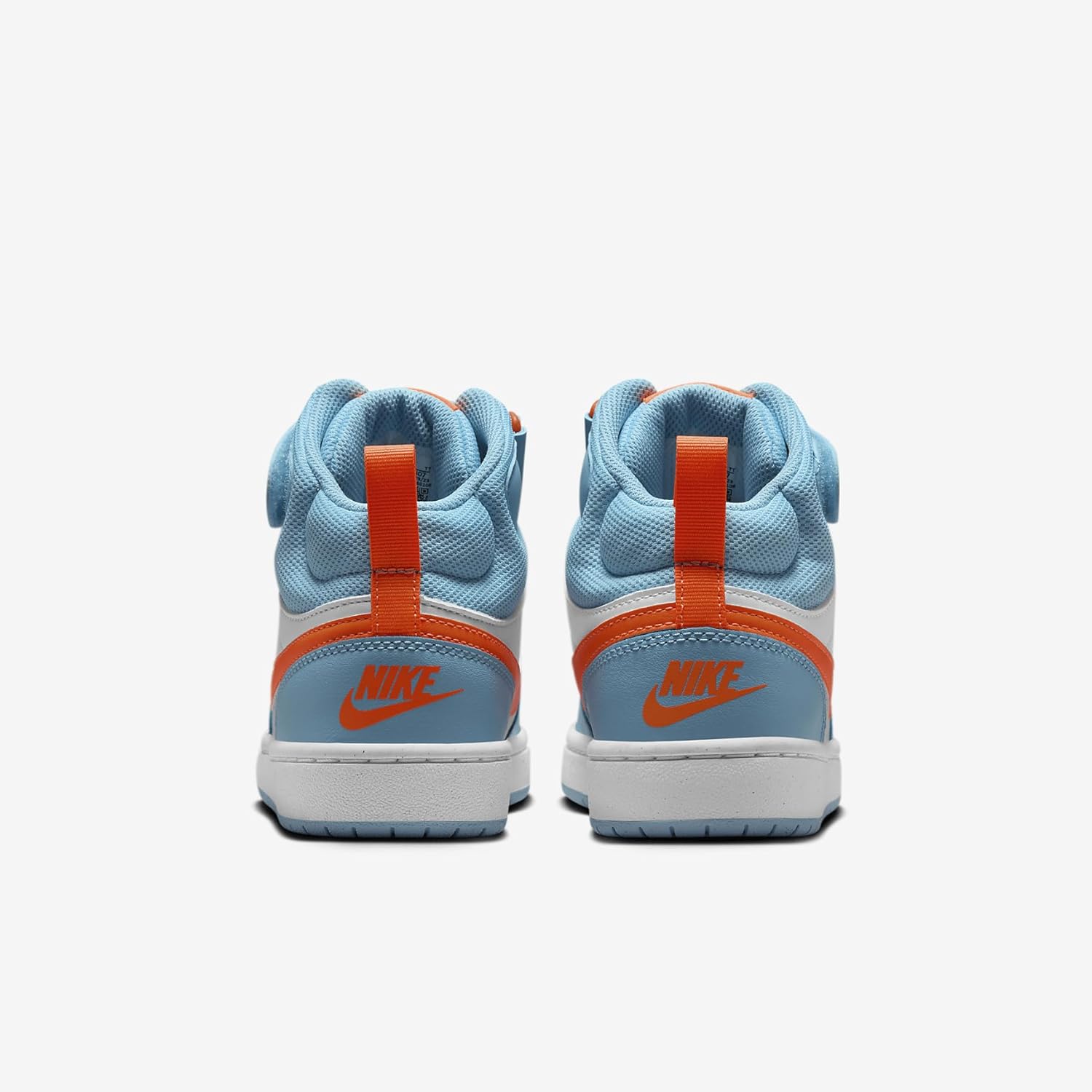 Nike Court Borough Mid 2 Big Kids Schuhe (HF4791-407, Wassermann Blau/Weiß/Total Orange) – Bild 6