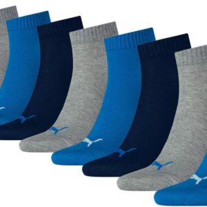 Puma Unisex Quarter Sports Socken 271080001 9 Paare, Farbe: mehrfarbig, Menge: 9 Paare (3 x Pack von 3), Größe: 39-42, Artikel: -277 Blau / Grau-Melange, Blau / Grau-Melange